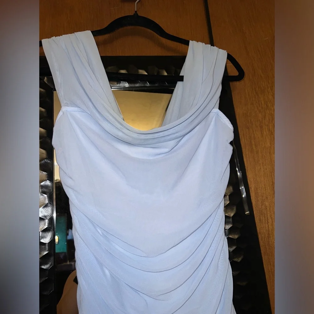 EUC Fashion Nova Ready and Ruched Mesh Midi Dress - Picture 7 of 9